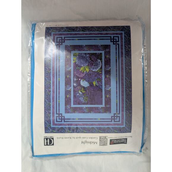 Midnight Garden Gate Quilt Kit by Karen Bialik for Timeless Treasures - Picture 2 of 4